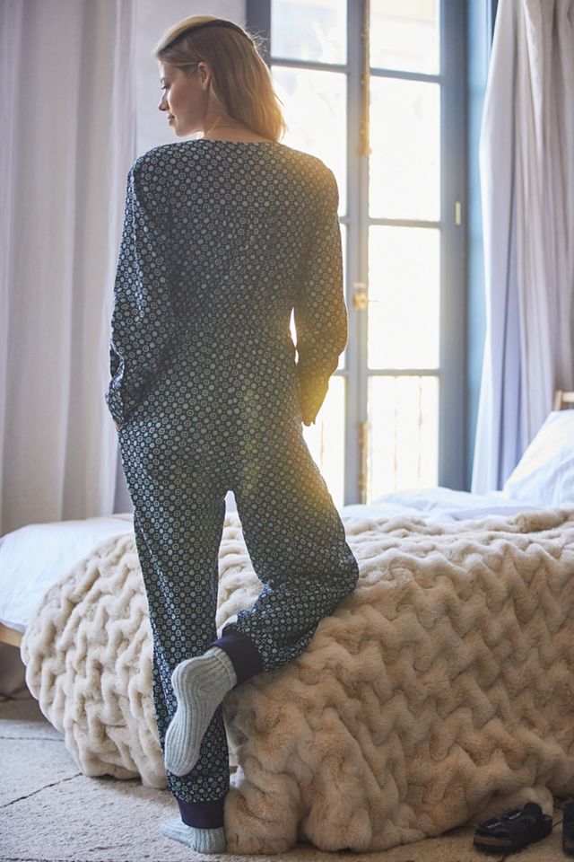 Alexandra Farmer Flannel Lounge Jumpsuit | Anthropologie
