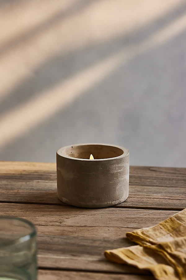 Terrain Outdoor Flameless Candle In Brown