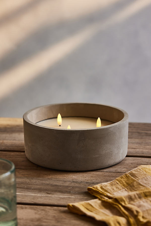 Terrain Flameless Candle In Gray