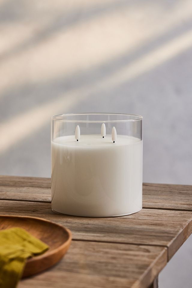 Outdoor Flameless Candle in Glass Vessel #4