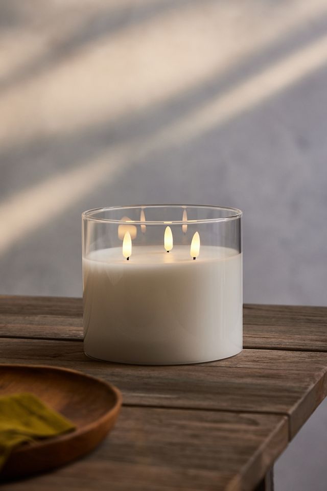 Outdoor Flameless Candle in Glass Vessel #5
