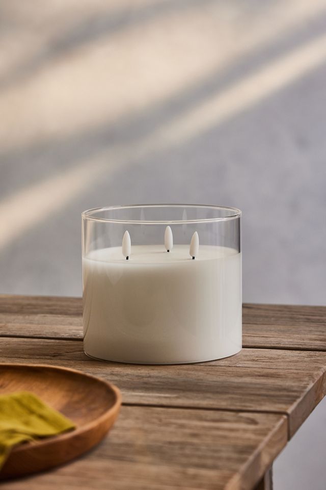Outdoor Flameless Candle in Glass Vessel #6