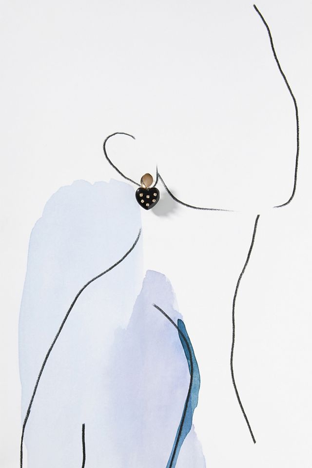 Mini Heart Drop Earrings #2