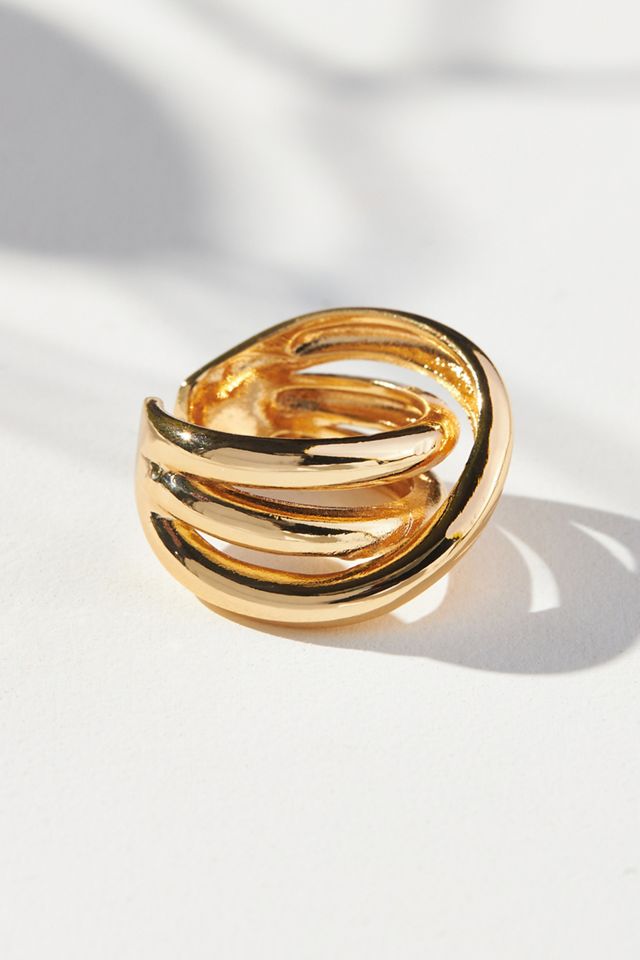 Tripled Sculptural Ring | Anthropologie