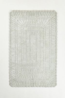 Anthropologie Hand-tufted Leighton Rug By  In Green Size 8 X 10