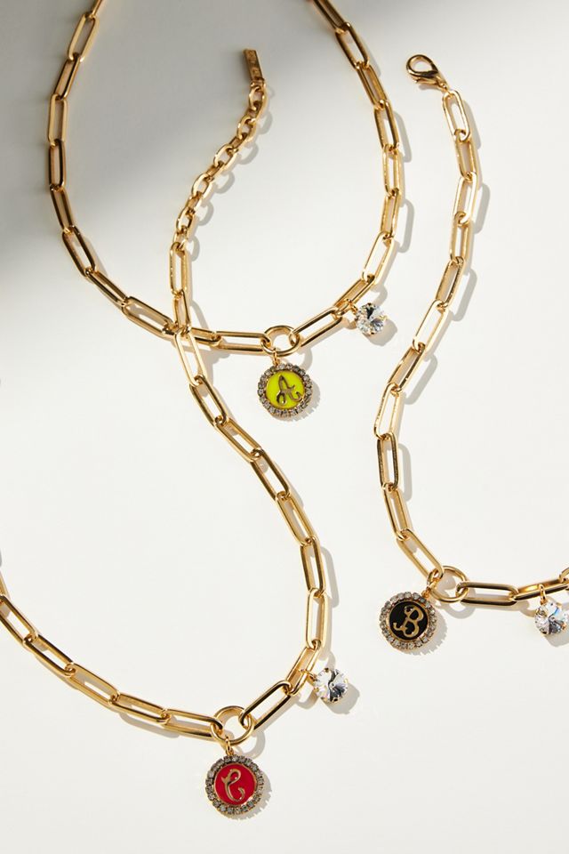 Tova Monogram Chain Necklace Anthropologie