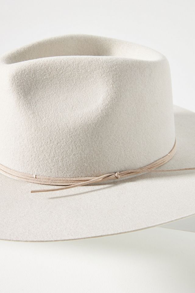 Leather-Trimmed Wool Rancher #3