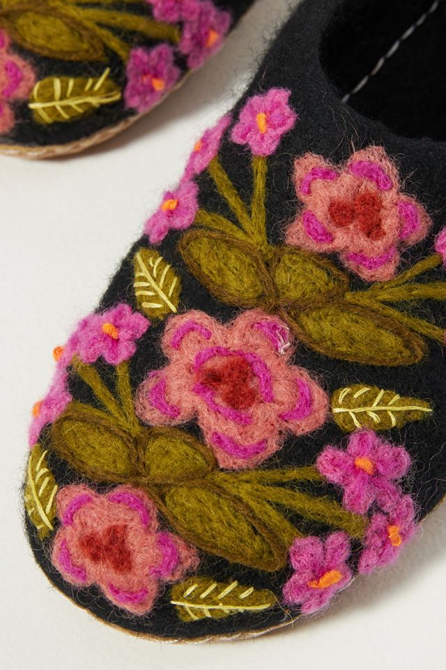 Secret Garden Crochet Slippers #2