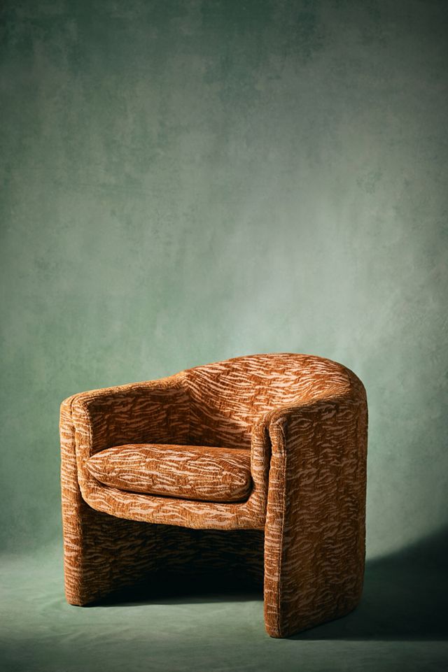 Mosley Chenille Sculptural Chair #6