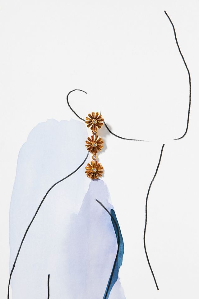 Elizabeth Cole Kit Drop Earrings #2