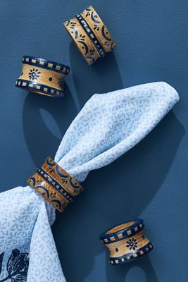 Mark D. Sikes Napkin Rings, Set of 4