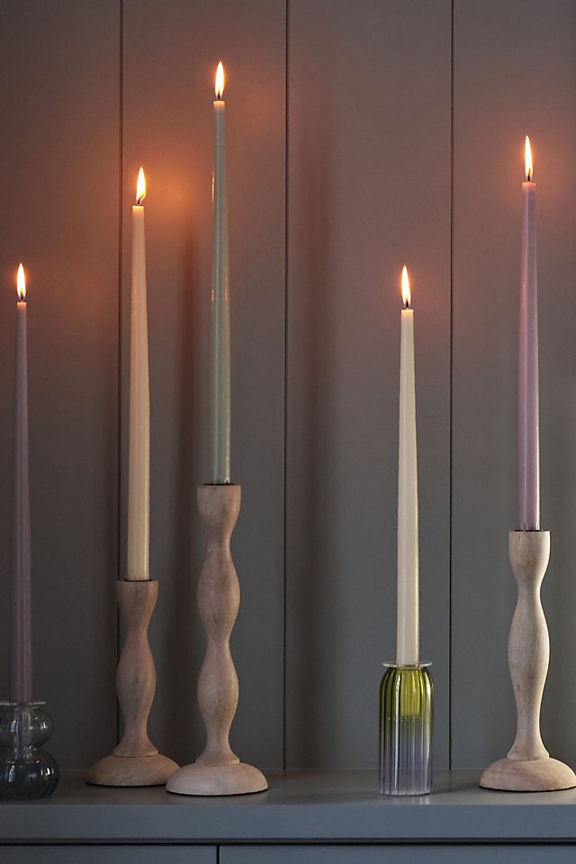 18" Classic Taper Candles, Set of 4