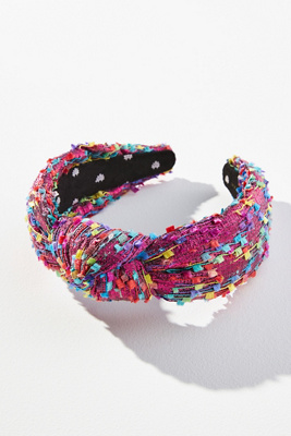 Lele Sadoughi Confetti beaded woven headband Lele Sadoughi | Accessories | Lele Sadoughi Confetti Beaded  main image 3