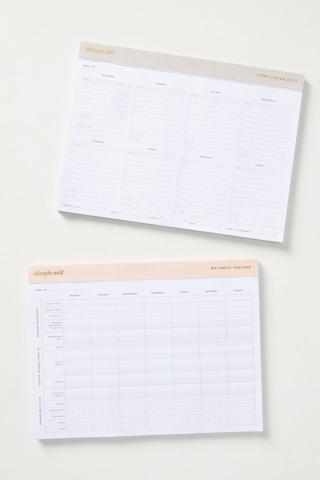 Wellness Tracker Notepad #2