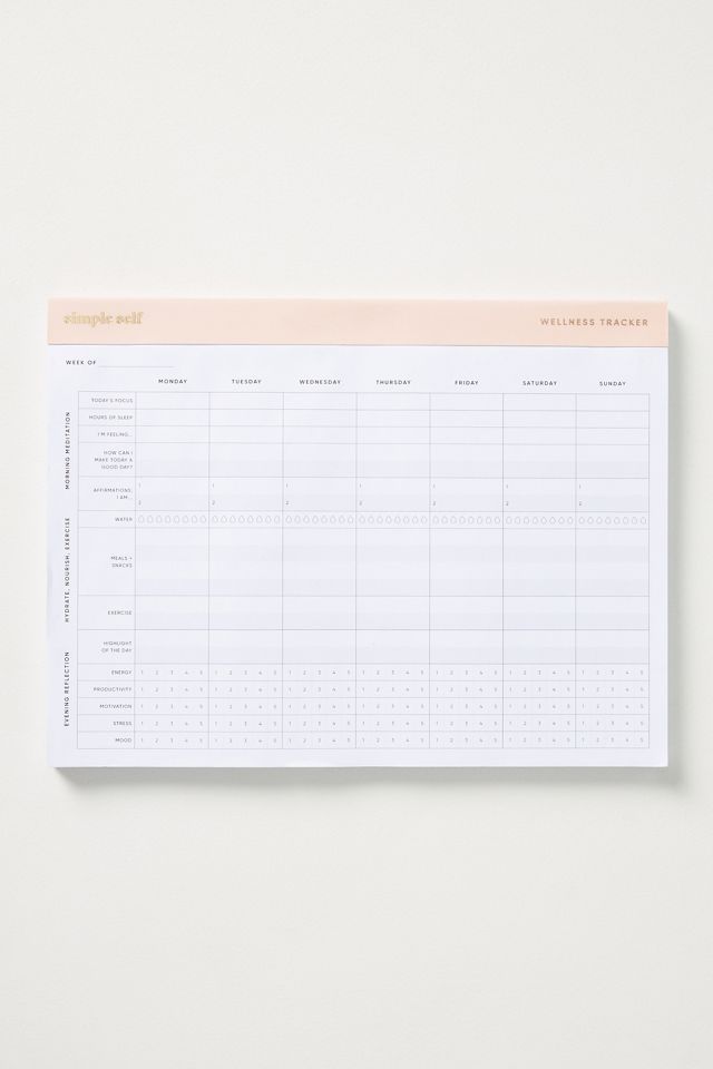 Wellness Tracker Notepad #1