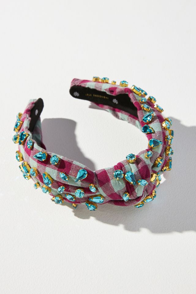 Lele Sadoughi Candy Jeweled Knotted Headband | Anthropologie display picture 1