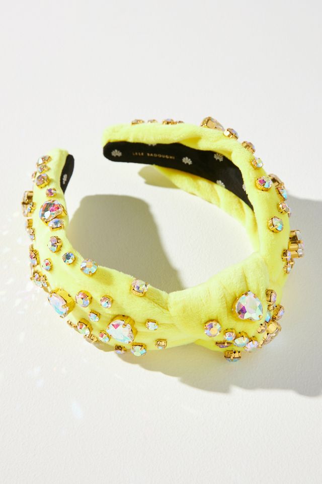 Lele Sadoughi Crystal Heart Headband | Anthropologie display picture 2