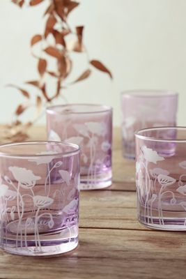 Poppy Glasses, Set of 4