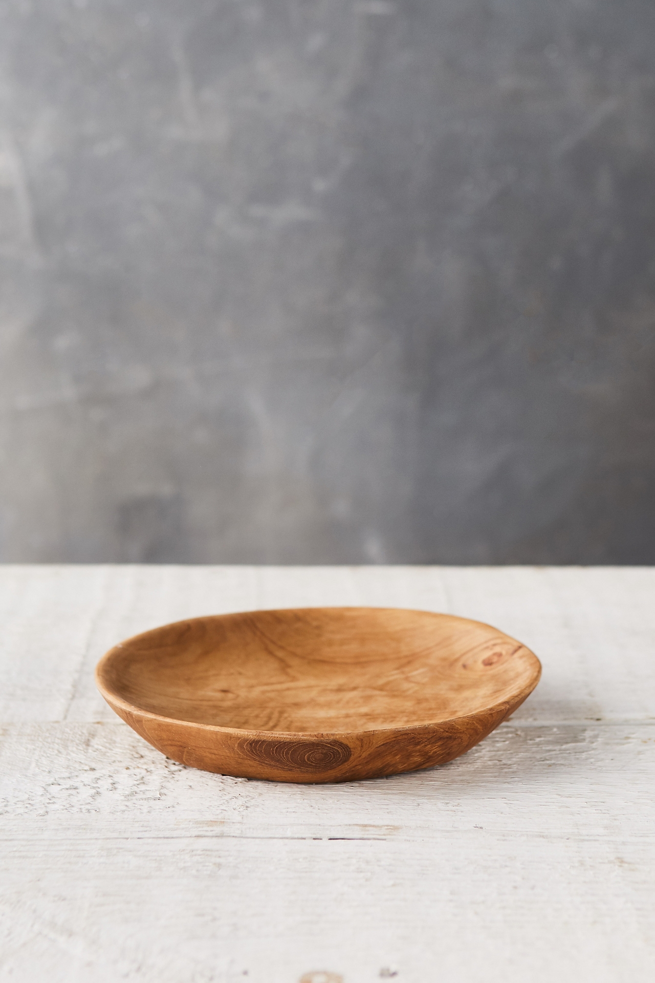 Teak Root Round Salad Plate