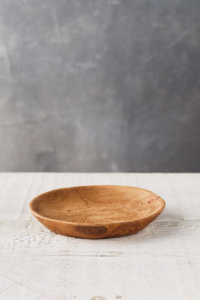 Teak Root Round Salad Plate #1