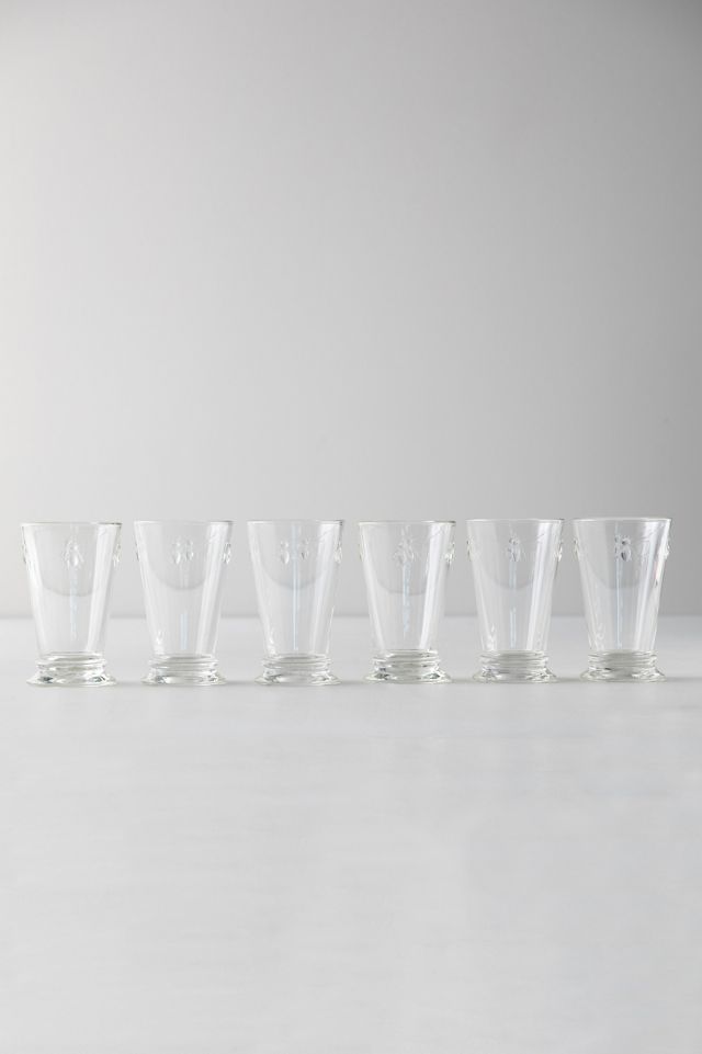 Bee Highball Glasses, Set of 6