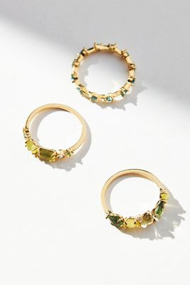 Stacked Birthstone Ring Set