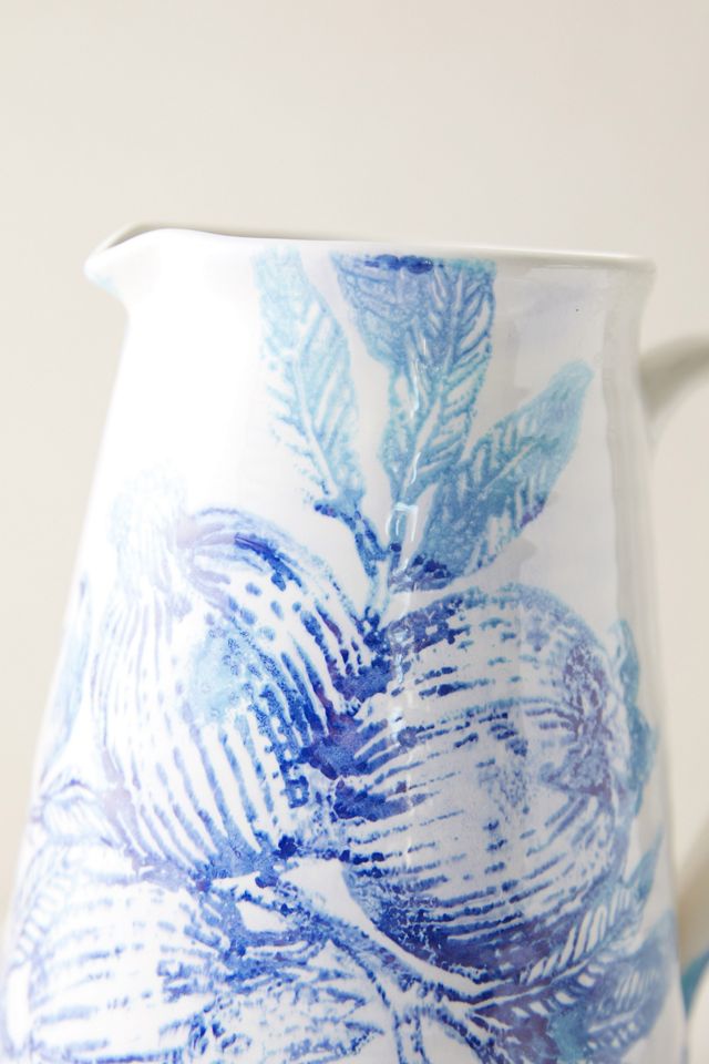 Blue Pomegranate Pitcher #2