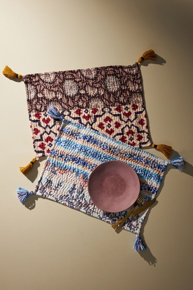 Upcycled Heritage Placemat Anthropologie