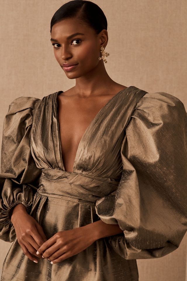 Watters Meringue Silk Mini Dress #2