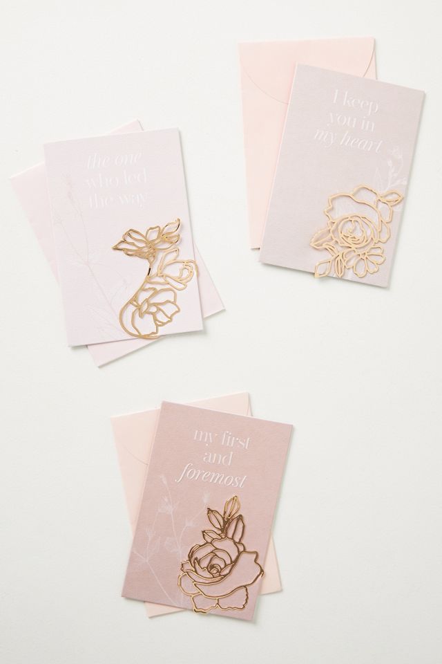 Floral Bookmark Greeting Card #1