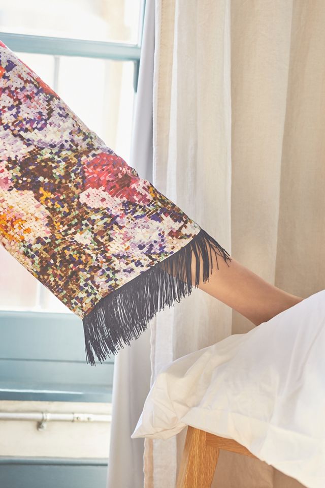 Kirstin Lamb Fringed Pajama Pants #1
