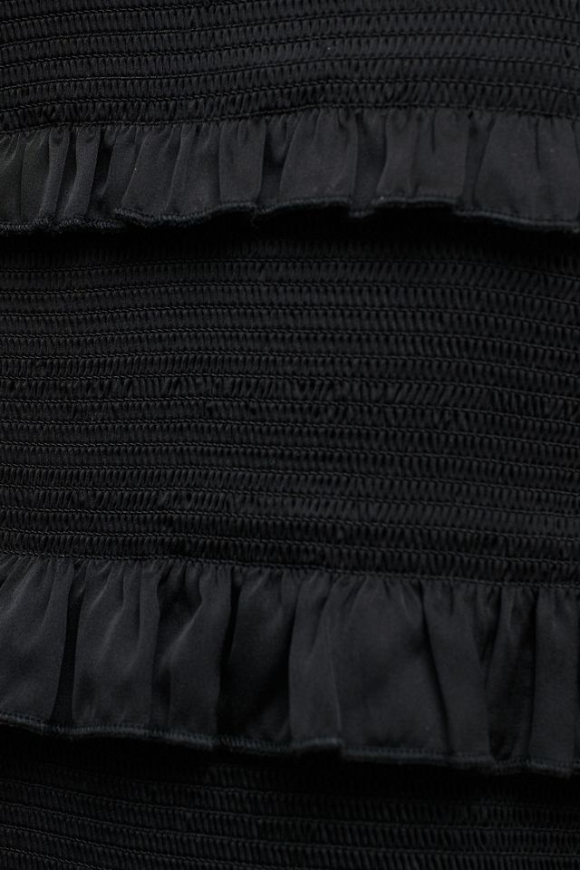 V. Chapman Lily Ruched & Ruffled Stretch Satin Midi Dress  #3