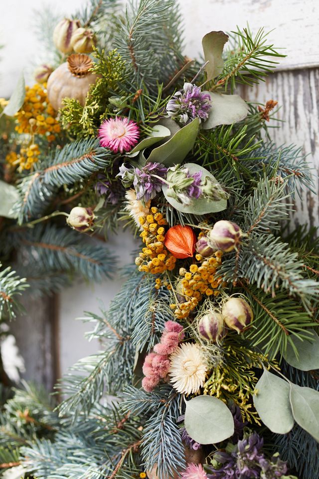 Fresh Noble Fir, Incense Cedar + Eucalyptus Wreath #3