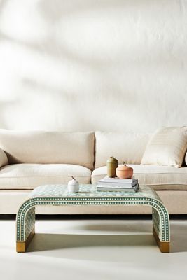 Moroccan Inlay Waterfall Coffee Table