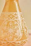 Pastel Etched Glass Vase, Fluted Top #1