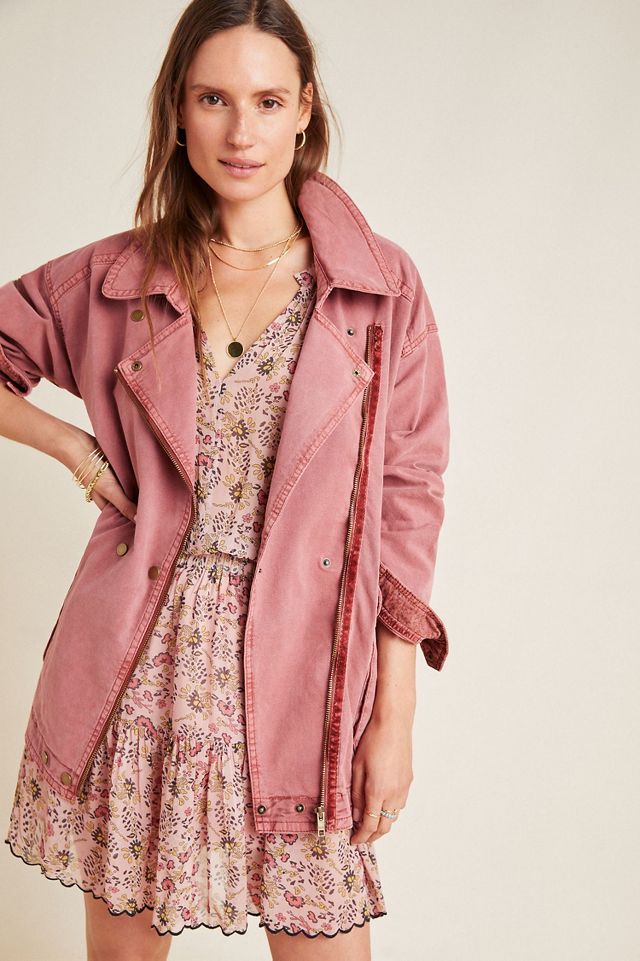 Anthropologie pink jacket sale