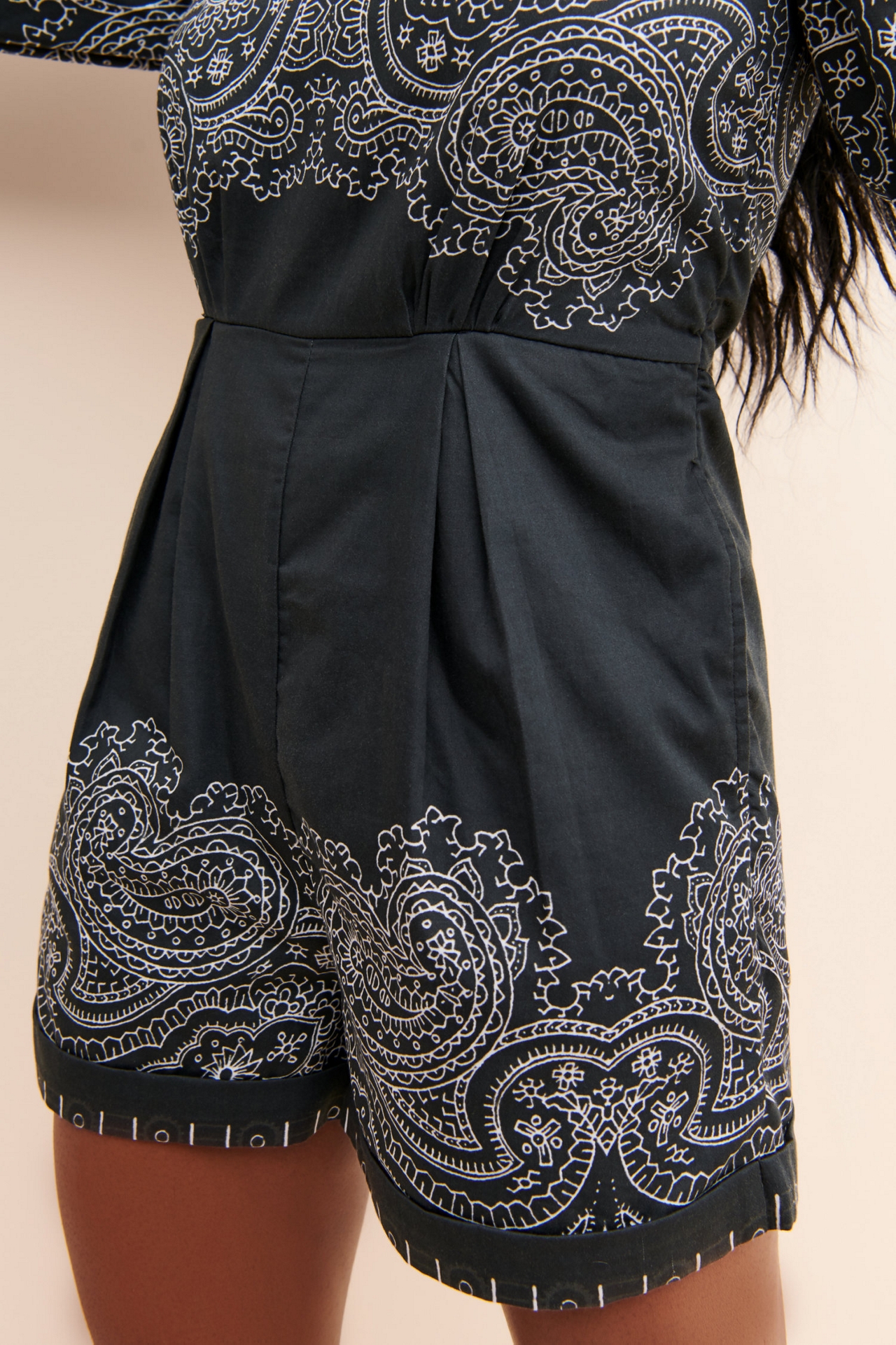 Rococo Sand Bandana Belted Romper