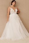 Willowby by Watters Whitney V-Neck Lace Applique Tulle A-Line Wedding Gown #2