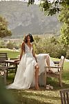 Willowby by Watters Whitney V-Neck Lace Applique Tulle A-Line Wedding Gown #8