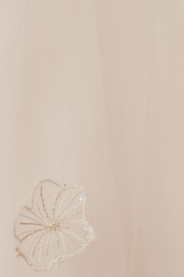 Princess Daliana Emmie Floral Applique Tulle Flower Girl Dress #3