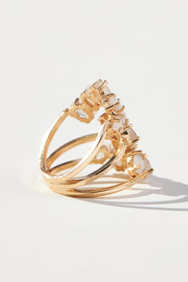 Triple Band Pearl Ring #2
