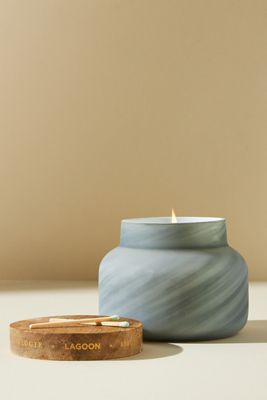 Capri Blue Sandstone Glass Jar Candle