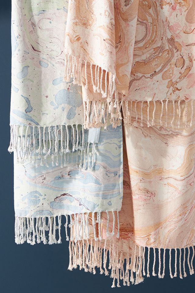Marbled Zooey Throw Blanket Anthropologie