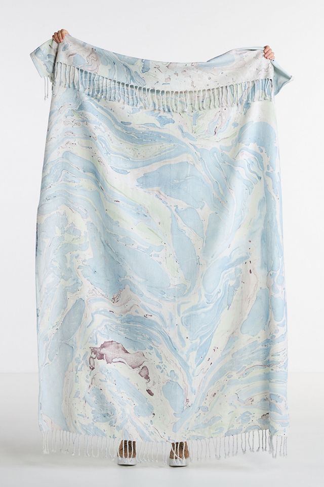 Marbled Zooey Throw Blanket #1