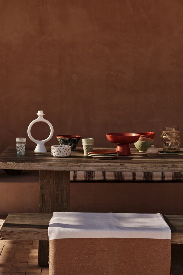 Moroccan Carved Ceramic Butter Dish #2