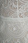Rish Haleh Flutter-Sleeve Allover Lace V-Neck Fit & Flare Wedding Gown #7