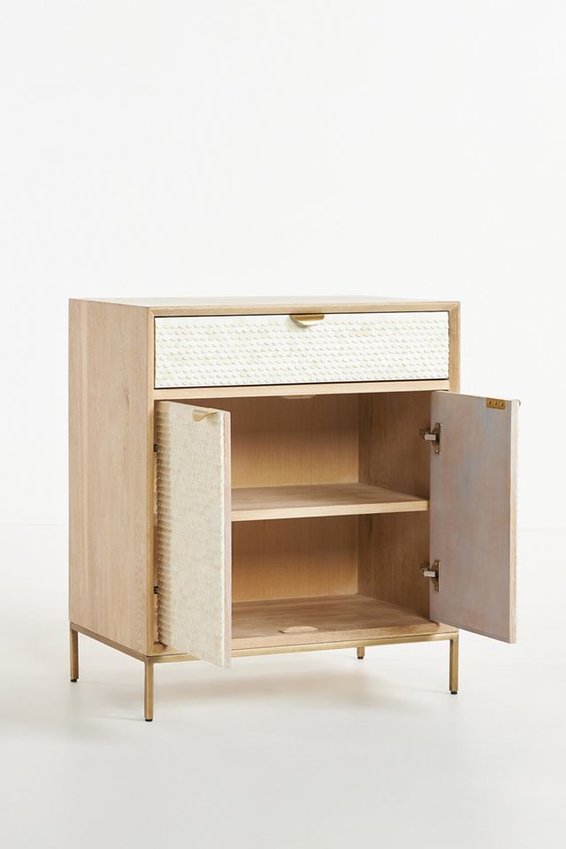 
Pisces Bone Inlay & Oak Entryway Cabinet #2