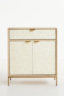 
Pisces Bone Inlay & Oak Entryway Cabinet