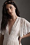 BHLDN Katarina Butterfly-Sleeve V-Neck Empire Embroidered Wedding Gown #1