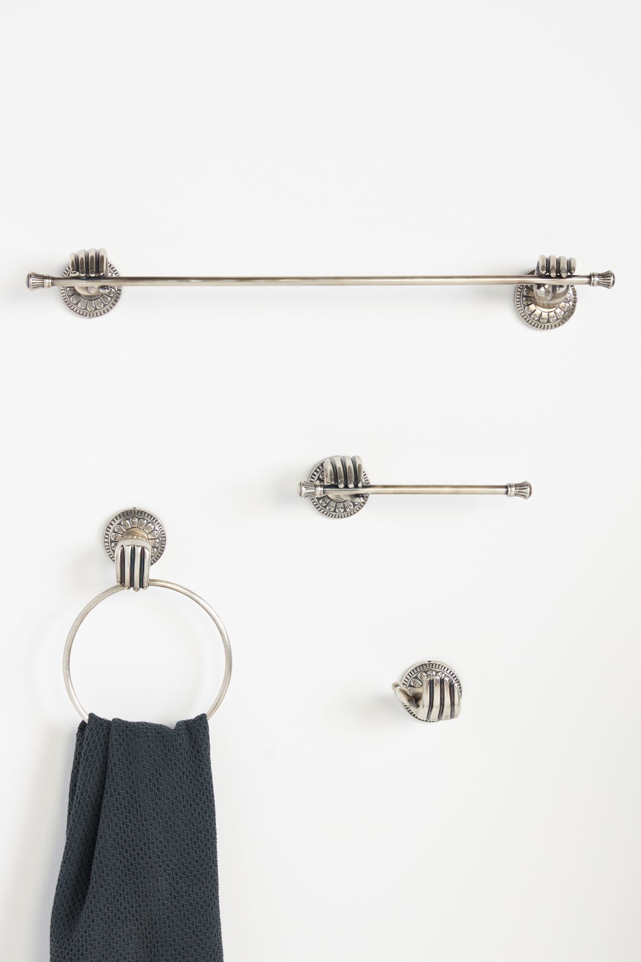 Nellie Towel Bar - Silver, One Size